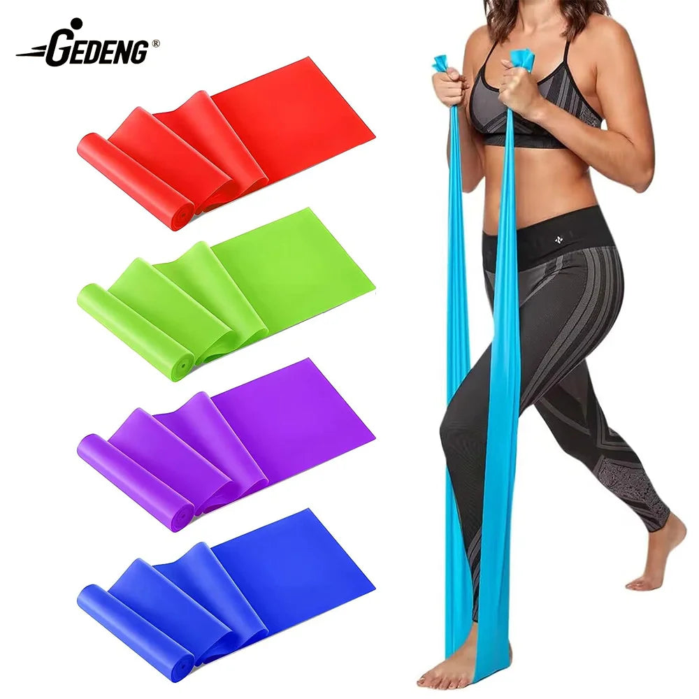 GEDENG GEDENG Latex Yoga Band Exercise Rubber flat Resistance BandWorkout Fitness Theraband Training