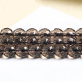 Natural Smoky Quartz Faceted Beads Cut Surface Smoky Quartz Loose Beads Diy  Jewelry Accessories Beads for Jewelry Making