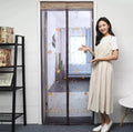 Package Custom 100% Polyester Anti Mosquito Screen Door Hand-Free Mesh Magnetic Door Screen