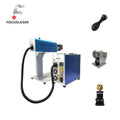 FOCUSLAER Split Desk Portable Type Fiber CO2 Laser Marking Machine 30w /40w/60w Work with Light Burn