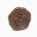 Wholesale Eco-Friendly Custom Embossed Logo Hang Tag Seals Ribbon Wax Seal Plastic Tag With Logo for Bottles