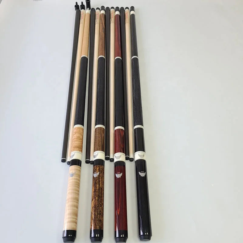 Professional Pool Billiard Cue Cueangel 58inch+13mm Tip Size Radial Pin Leather Wraps with Carbon Shaft & Extension Cue Sticks