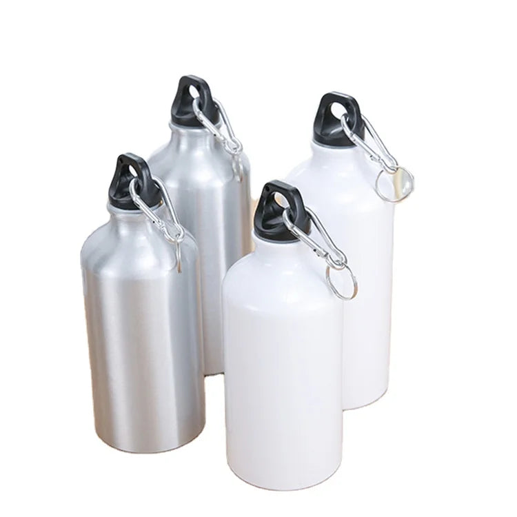 400ml Sport Aluminium Travel Water Bottle Sublimation Blank Outdoor Clamping Cups