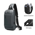 MingLu Factory Wholesale Travel Shoulder Bag Crossbody Custom logo Waterproof Chest Men Sling Bag