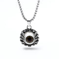 Unique Eye Stainless Steel Necklace Trendy Punk Style Fashion Clavicle Chain Bold Statement New Pendant Jewelry for Man