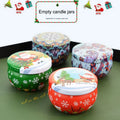 New Arrival Tin Box Empty Luxury Nordic Candle Making Jars Modern Mini Candle Metal Jars Christmas with Lids
