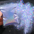 10g Laser Holographic Bulk Glitter Nail Shining Sparkly Pigment Loose Fine Glitter Reflective Gel Polish Accessories Nail Powder