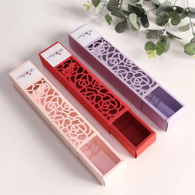Wholesale Macaron Gift Box With Laser Cut Window Wedding Favor Packing Boxes