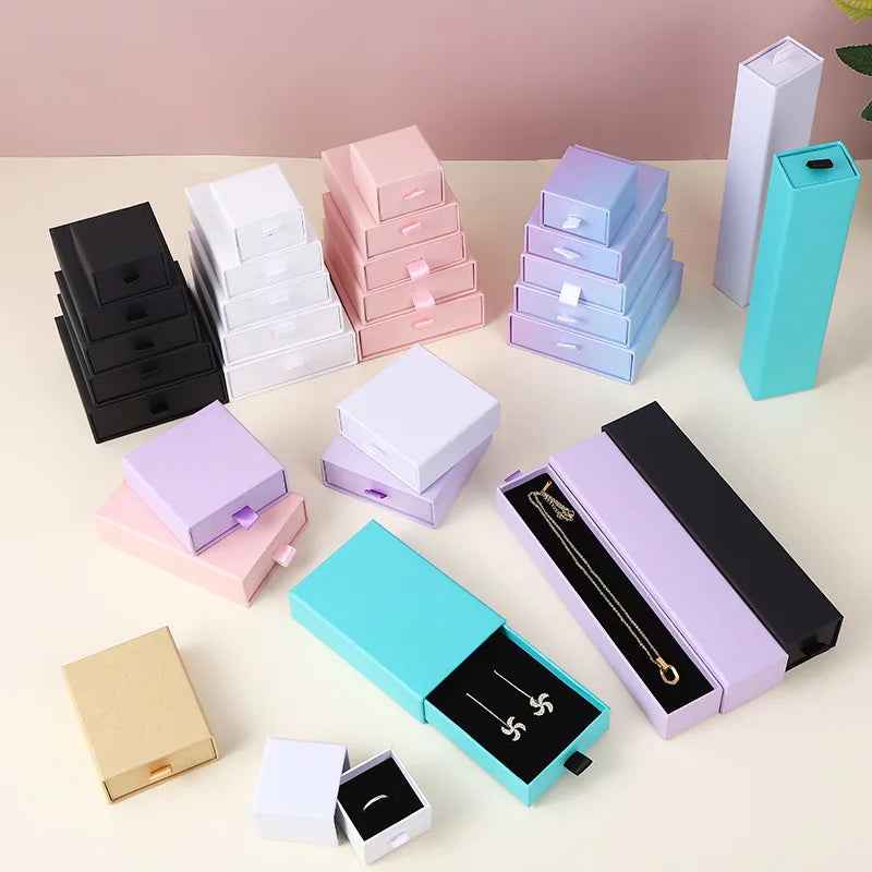 Manufacturer Necklace Set Box Packaging Luxury Cardboard Jewelry Earrings and Necklace Box Cardboard Box for Necklace Earrings