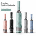 Reverse Umbrella Windproof Folding Inverted Umbrella Upside Down With Safety Reflective Strip