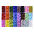New 24 Color Stained Glass Seed  Beads Set Diy Handmade Glass Seed Beads Bracelet Jewelry Accessories