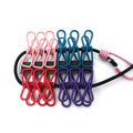 Portable Foldable Retractable Space-Saving Clothesline with Clips for Travel Use in Backyard Hotel & Vacation