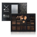 Wholesale 24PCS PVD Gold Plated Stainless Steel Flatware Set Business Gifts for 6 Spoon Fork Knife Cutlery