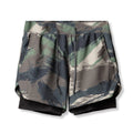 High Quality Custom Summer Zipper Breathable Stretch Running Training Sports Casual 2 in 1 Double Layer Men's Gym Shorts