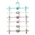 Cascading Stackable Foldable Plastic Pants Skirt Hangers Non-Slip Flexible for Travel Wardrobe Shoes Ties Clothes Drying Bags