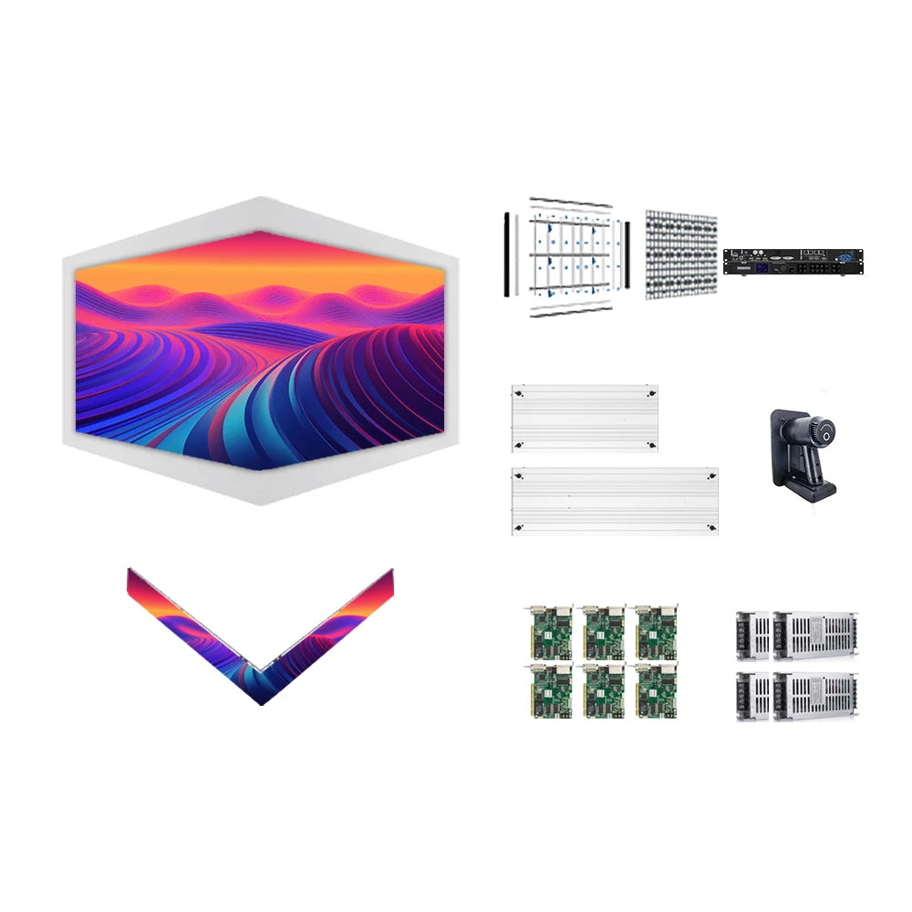 Ultra-Thin 20mm Pixel Pitch LED Display Screen for Home Cinema Movie Theater Meeting Room Indoor Video Wall Optimal for LED MegaBDM