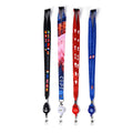 Personalized Logo Retractable Badge Reel Yoyo Sublimation Lanyards for ID Card Holder