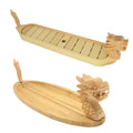 Newell Bamboo Japanese Reuse Dishes Dragon Shaped  70CM Wooden Sushi  Boat for Sale