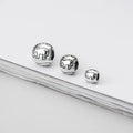 Engraved Vintage S925 Thai Silver Lucky Elephant Loose Beads for Diy Bracelet Making