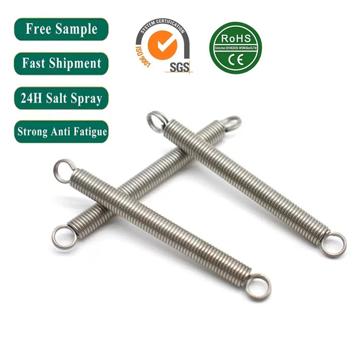 Small Industrial Style Carbon Steel Tension Spring Coiled with Preferential Price