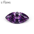Wholesale  5*10mm Violet Purple Marquise Cut CZ Stone Loose Cubic Zirconia Price
