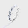 Popular Devil's Eye Finger Ring 925 Sterling Silver Blue Zircon Eye Finger Ring for Women Wholesale
