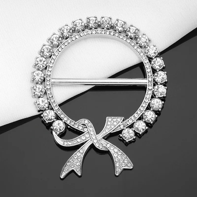 Hot Sale Scarf Ring T-Shirt Tie Ring Clips for Women and Slide Twist Knot Clip Buckle Circle Clothing Ring Wrap Holder
