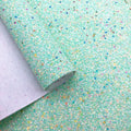 Wholesale Eco-Friendly Mixed Colors Chunky Glitter Woven Leather Fabric Hair Bows Shoes Bags Sofa Chair DIY Crafts Curtain