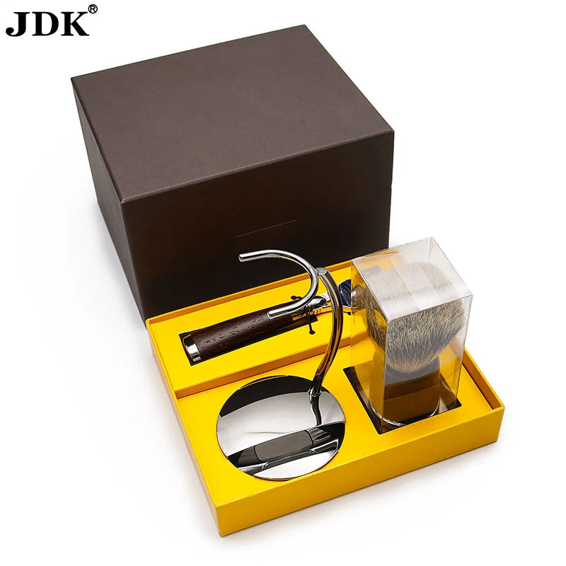 Shaving Set With Gift Box Shaving Kit Men's Gift Set With Shaving Stand Brush and 5 Blade Razor