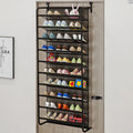 Home Simple Wall Hanging Space-Saving Multi-Layer Assembly Carbon Steel Shoe Rack Dustproof Storage Shoe Cabinet Foldable