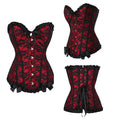Best Price Goth Punk Bodices Corsets Victory Tops Cortos Para Mujer Slim Waist Bustier Corset with Elegant Bow Decoration