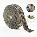 2-14 Rows Self-Adhesive Crystal Rhinestone Strips for Shoes Bling Wrap Diamond Ribbon Motif for Crafting DIY Art Decoration