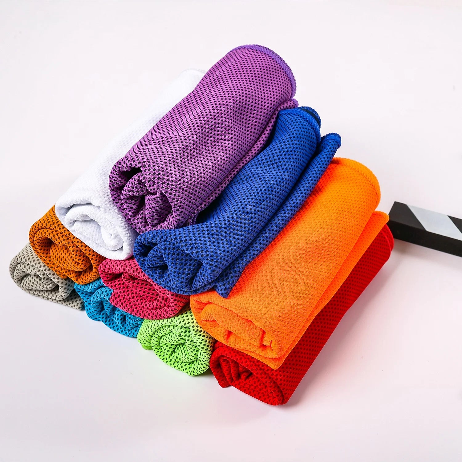 Custom Logo Printed Microfiber Double Instant Super Cold Ice Neck Sports Cooling Towel Magic Fitness Towel