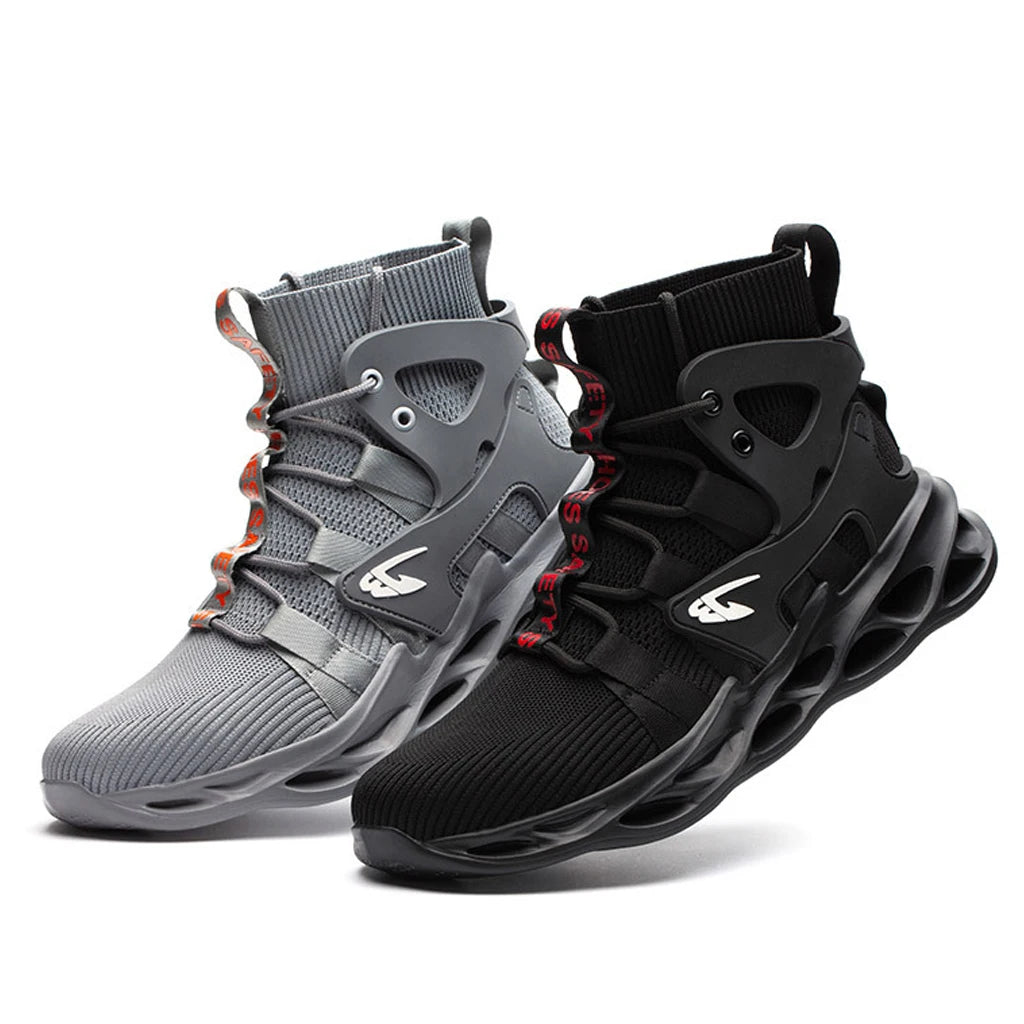 Anti-slip Puncture-Proof Lightweight Breathable EN Steel Toe Safety Shoes Ankle Boots Men's Safety Shoe Manufacturer MegaBDM
