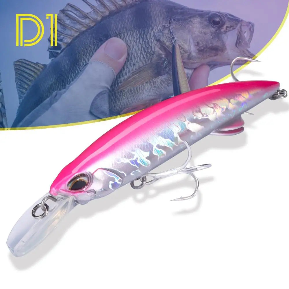 Hunthouse Hot Crank Bait for Pesca 92mm 49g 110mm 60g Sinking Minnow Lure for Bass Carp Shark River