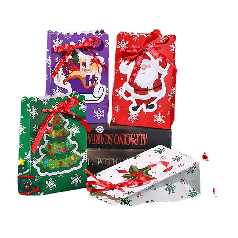 2023 Christmas Sublimation Favor Bags Children's Kraft Paper Candy Bag for Crafts for Holiday Decorations