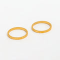 High End 18K Gold Plated Flower Radiance Stainless Steel Dainty Rings for Women Tarnish Free Jewelry