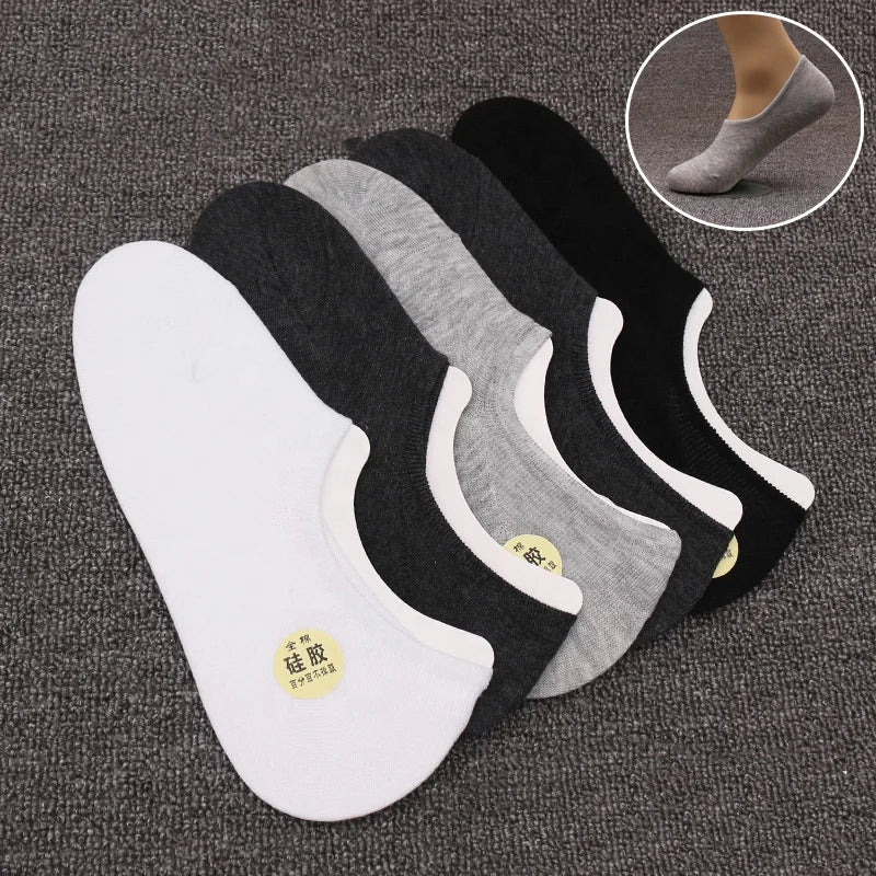 Wholesale Summer Plain Invisible Boat Socks Male No Show Sneaker Loafers Socks for Men