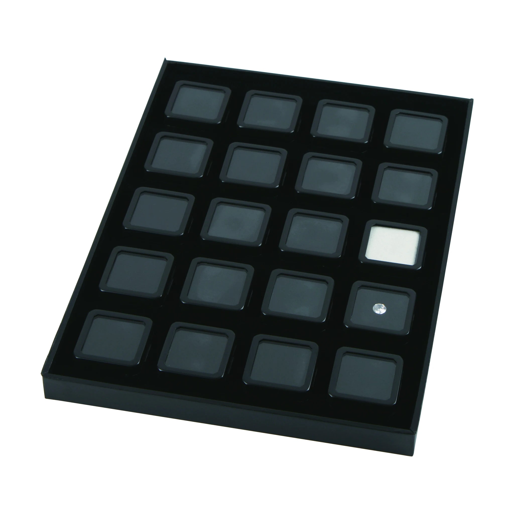 DiKaiTools DK21663-20 Gemstone Display Boxes Tray Set Loose Gemstone Tray Jewelry Diamond Usage Tool
