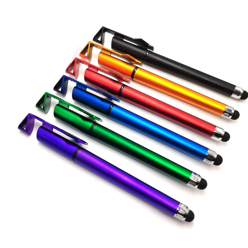 4-in-1 Stylus Ballpoint Pen with Phone Holder Touch Screen Custom Logo Free Sample