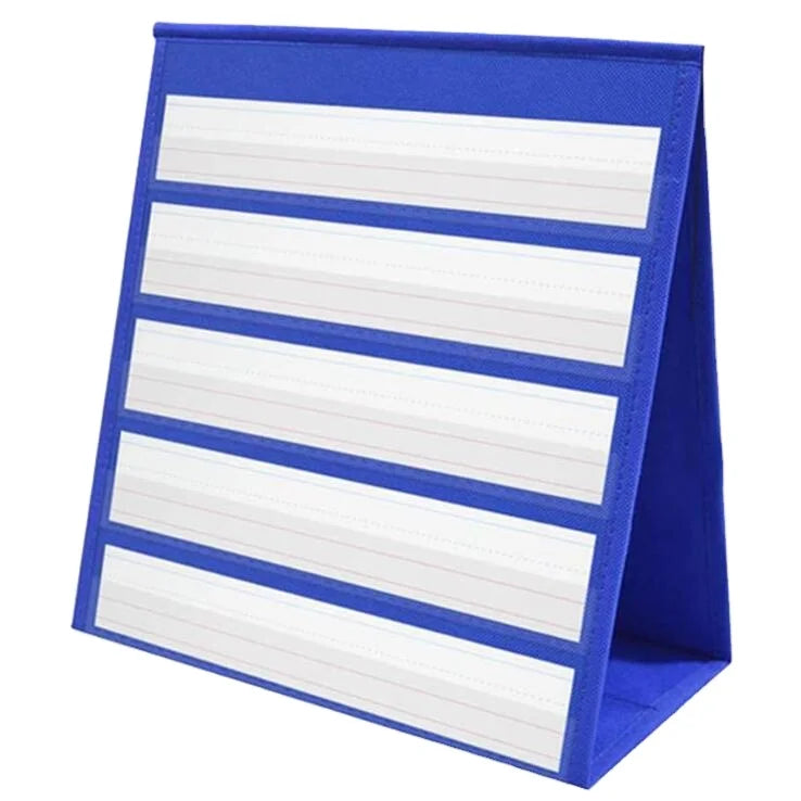 Wholesale Foldable Multifunction Double-Sided 12x13" Polyester American Style Tabletop Pocket Chart Five Layers Wall Storage for