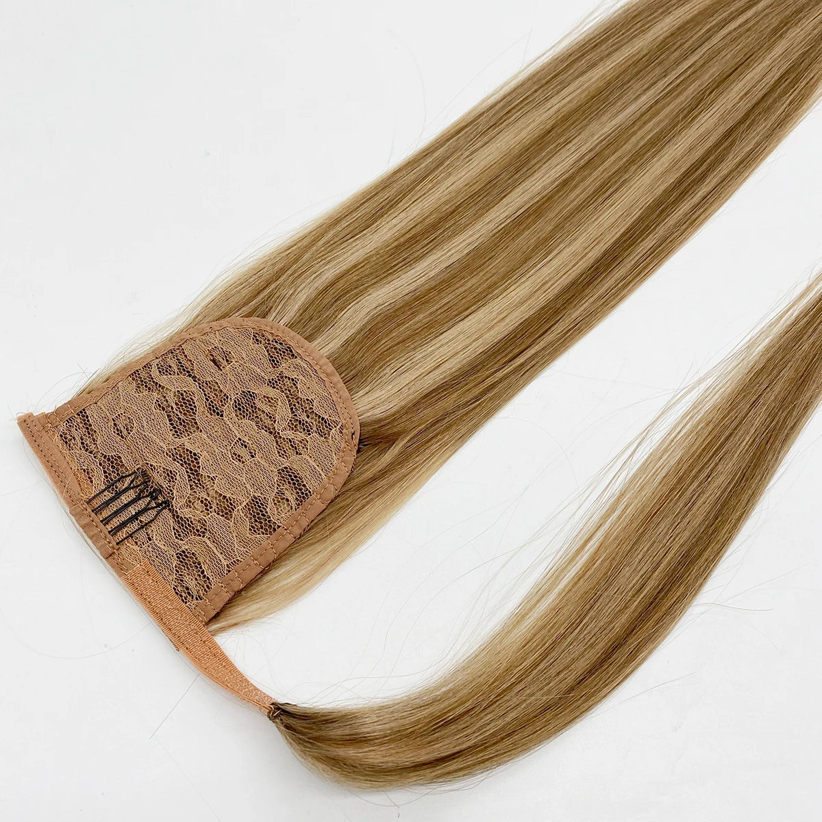 Wholesale Hand Tied Weft Raw 100% Human Virgin Hair Unprocessed Ponytail Hair Extension