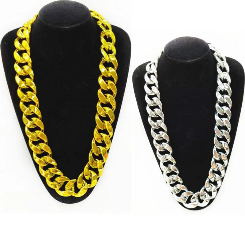 50/60/70/80/90/100cm Exaggerated Wide Large Acrylic Thick Chain Necklace