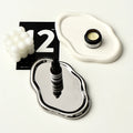 Ceramic Nordic Display Plate Earring Cloud Storage Tray Light Luxury Jewelry Silver Aromatherapy Round Photography Props