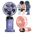 Usb Rechargeable Mini  Fan Cooling Fan Lightweight Portable Foldable Fan for Office Outdoor Makeup and Camping