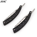 Private Label Classic Straight Edge Barber Razor for Close Shaving Salon Quality Men's Beard Cut Throat Finger Razor