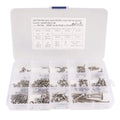 BAJUTU:320pcs M2 M3*4/6/8/12/16/20mm Hexagon Socket Bolts Nuts Screws Washer Assortment 304 Stainless Steel Nut and Washer