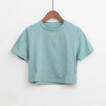 High Quality Cotton Crop Top T Shirt Women and Sexy Custom Print or Embroidery