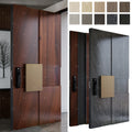 Europe Wooden Door Custom Smart Lock Main External Front Doors Black Walnut Solid Wood Pivot Exterior Security Door