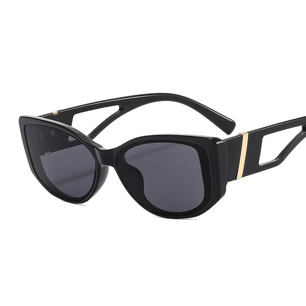 Eyewear 39037 Fashion 2024 Retro Vintage Plastic Polygon Shades Sunglasses